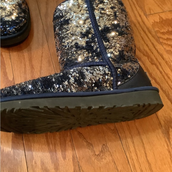 Ugg Blue Sequin Boots - Picture 10 of 11